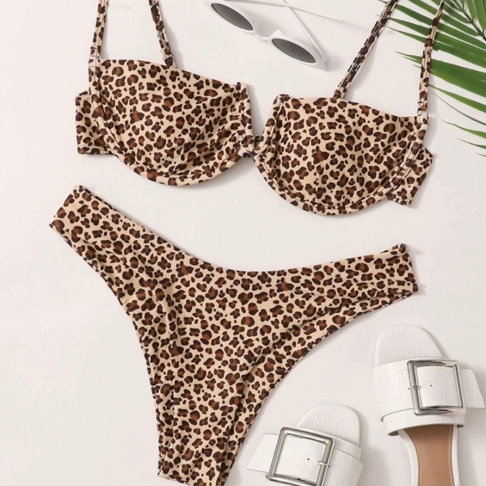 Leopard V Wired Underwire Bikini